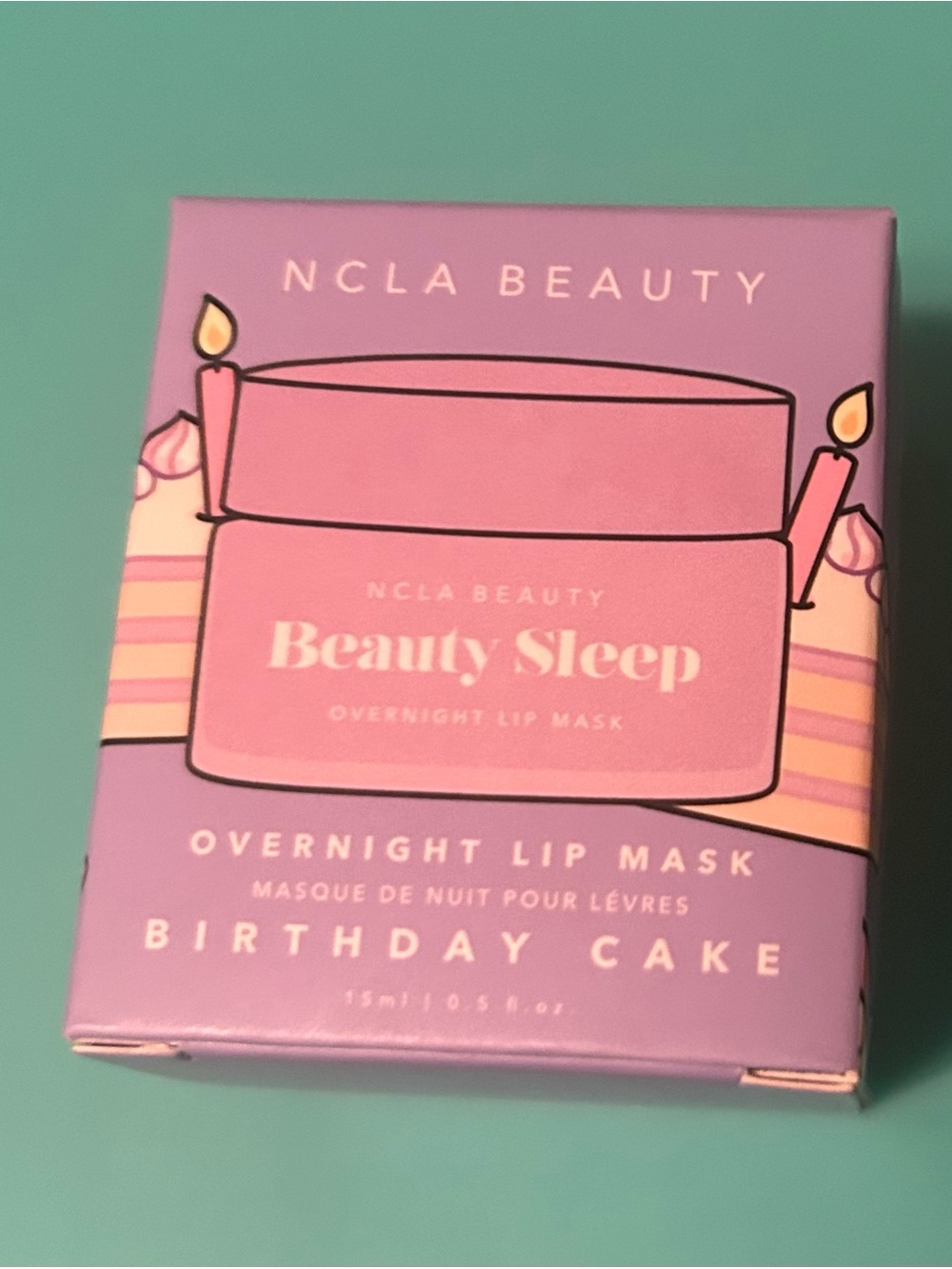 NCLA Beauty Pink Beauty Sleep Overnight Lip Mask - Birthday Cake